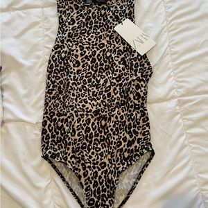 Zara - never worn cheetah bodysuit
